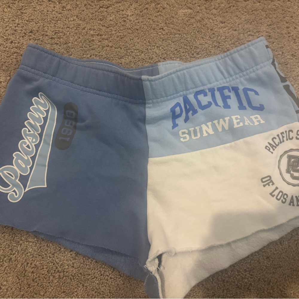 PacSun Blue and White Shorts